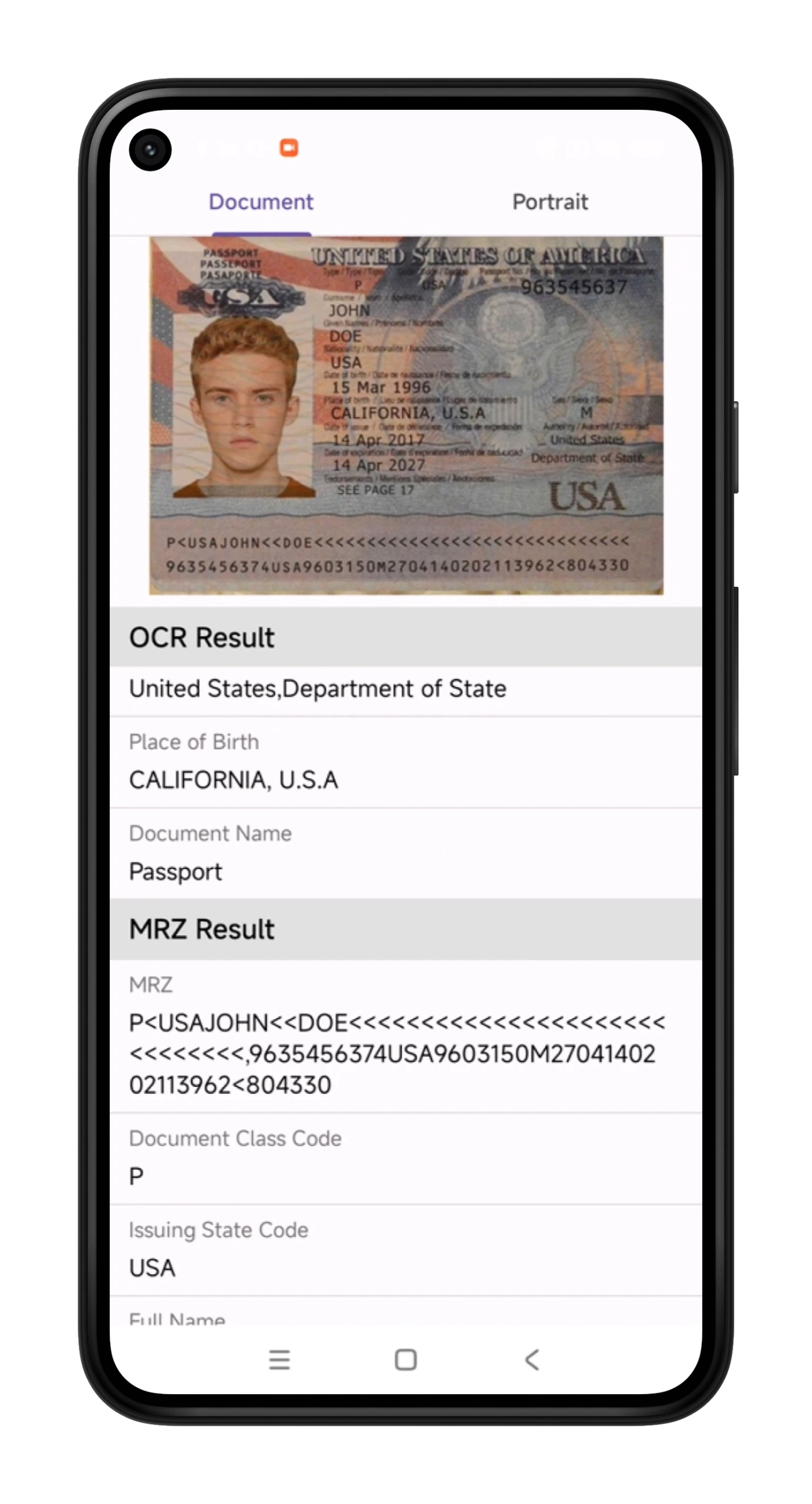 Recognito ID Document Mobile